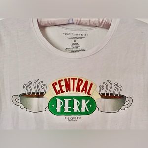 Friends Shirt | White Central Perk Logo T-Shirt | Size S | Free with Purchase